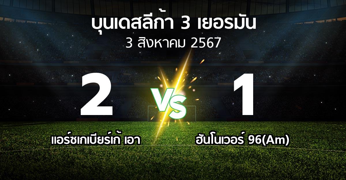 ผลบอล : แอร์ซเกเบียร์เก้ เอา vs ฮันโนเวอร์ 96(Am) (บุนเดสลีก้า-3-เยอรมัน 2024-2025)