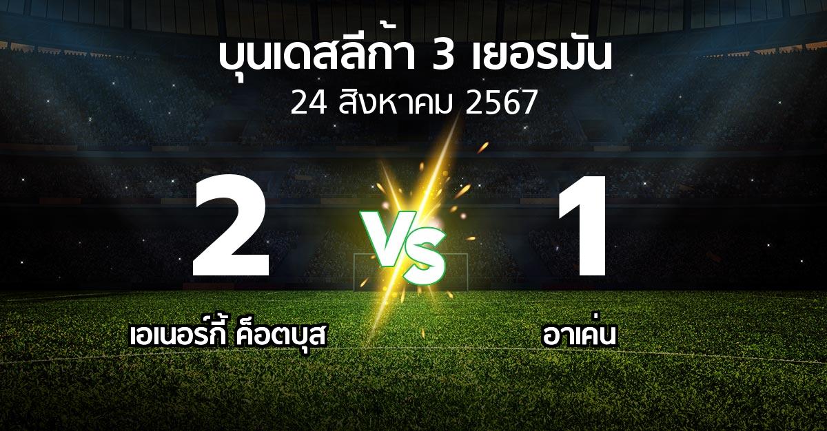 ผลบอล : เอเนอร์กี้ ค็อตบุส vs อาเค่น (บุนเดสลีก้า-3-เยอรมัน 2024-2025)