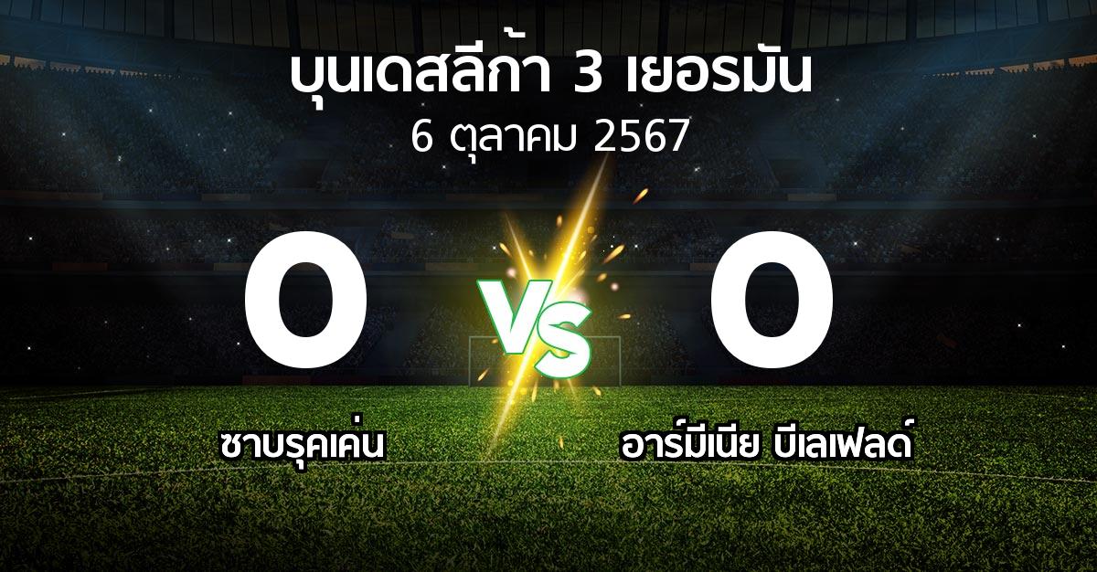 ผลบอล : ซาบรุคเค่น vs อาร์มีเนีย บีเลเฟลด์ (บุนเดสลีก้า-3-เยอรมัน 2024-2025)