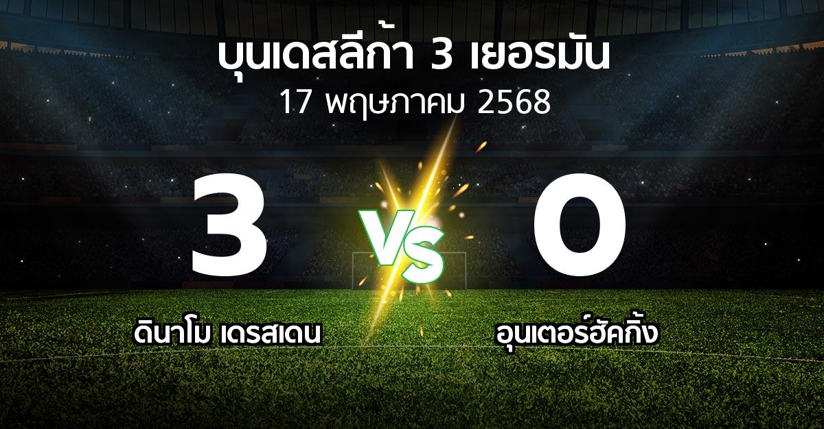 ผลบอล : ดินาโม เดรสเดน vs อุนเตอร์ฮัคกิ้ง (บุนเดสลีก้า-3-เยอรมัน 2024-2025)