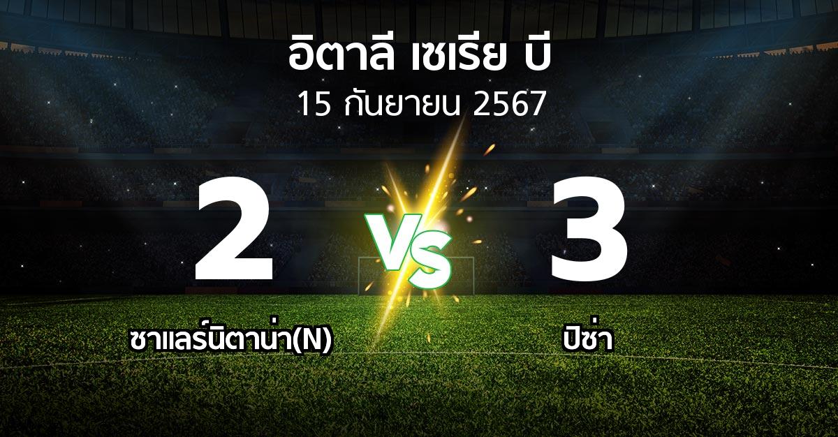 ผลบอล : ซาแลร์นิตาน่า(N) vs ปิซ่า (อิตาลี-เซเรีย-บี 2024-2025)