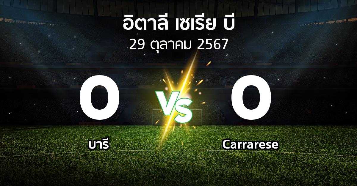 ผลบอล : บารี vs Carrarese (อิตาลี-เซเรีย-บี 2024-2025)