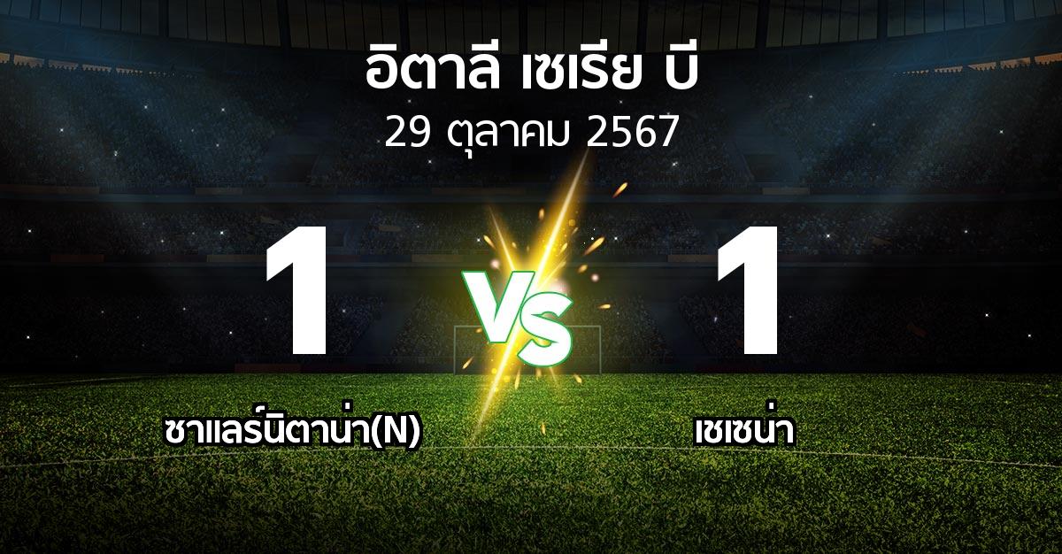 ผลบอล : ซาแลร์นิตาน่า(N) vs เชเซน่า (อิตาลี-เซเรีย-บี 2024-2025)