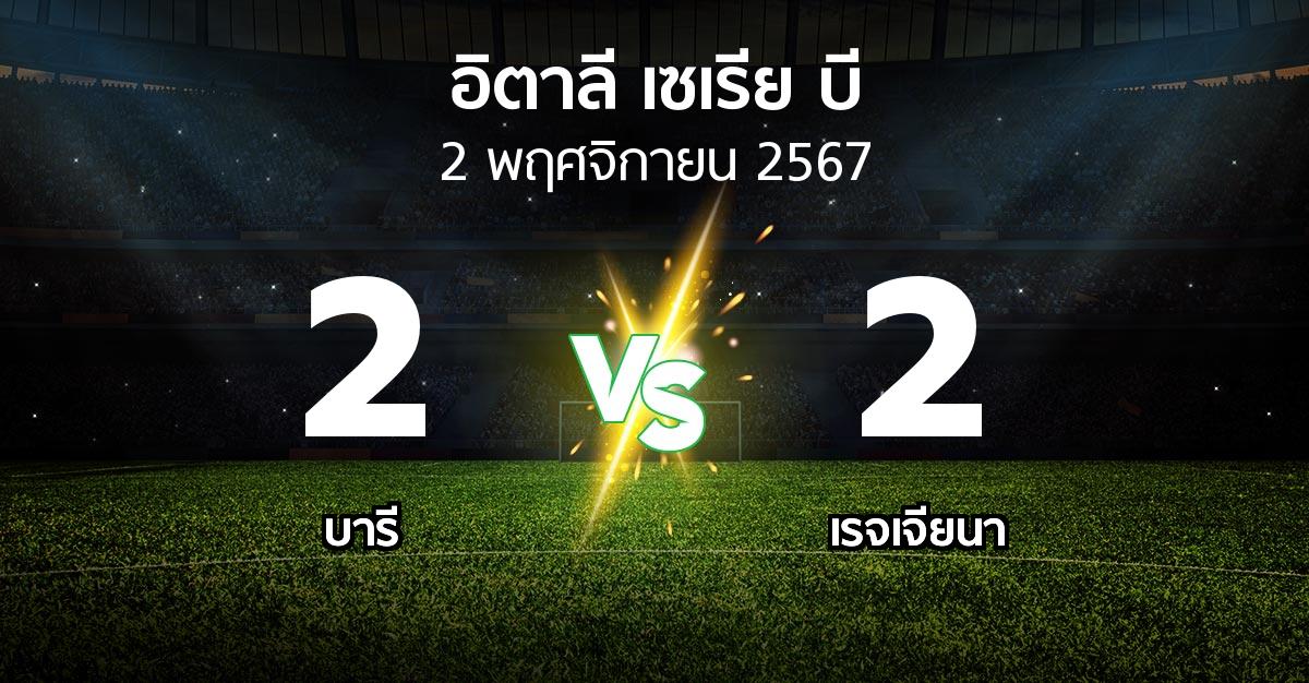 ผลบอล : บารี vs เรจเจียนา (อิตาลี-เซเรีย-บี 2024-2025)