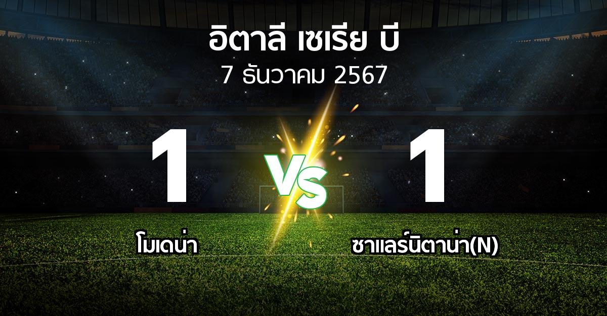 ผลบอล : โมเดน่า vs ซาแลร์นิตาน่า(N) (อิตาลี-เซเรีย-บี 2024-2025)