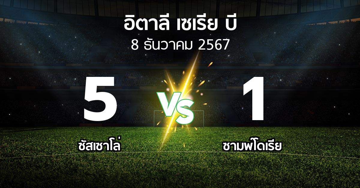 ผลบอล : ซัสเซาโล่ vs ซามพ์โดเรีย (อิตาลี-เซเรีย-บี 2024-2025)