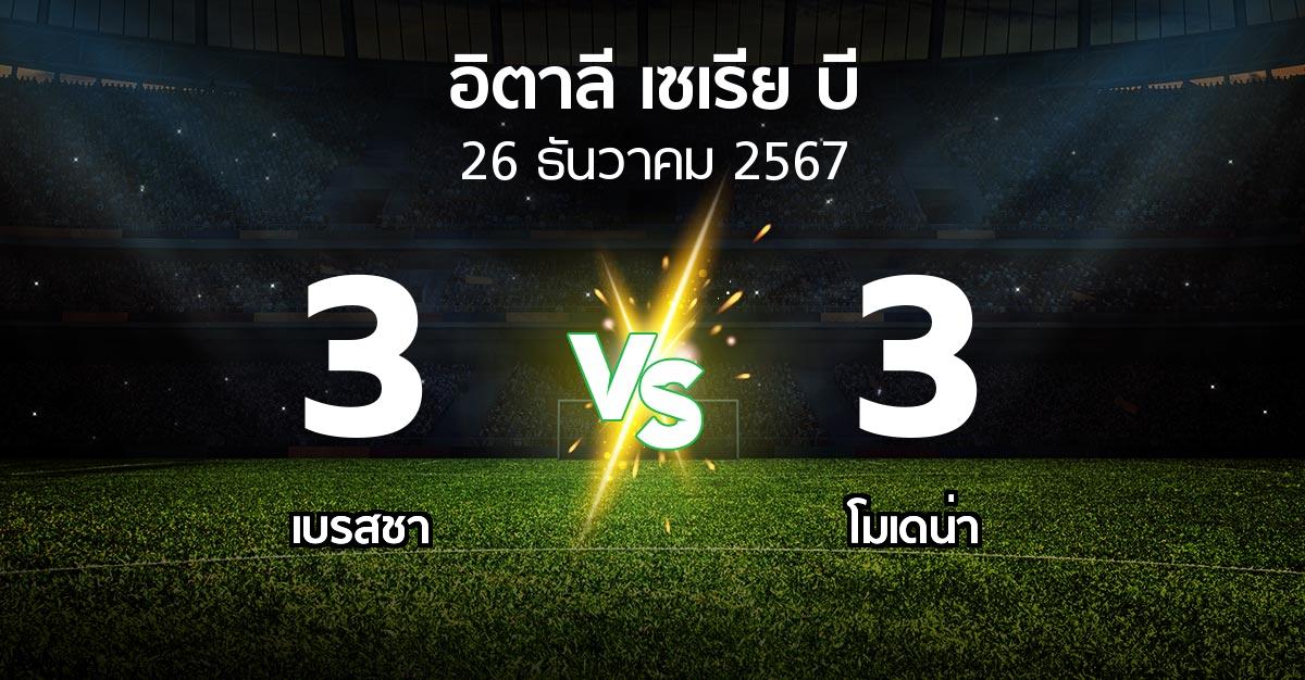 ผลบอล : เบรสชา vs โมเดน่า (อิตาลี-เซเรีย-บี 2024-2025)