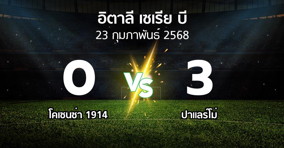 ผลบอล : โคเซนซ่า 1914 vs ปาแลร์โม่ (อิตาลี-เซเรีย-บี 2024-2025)