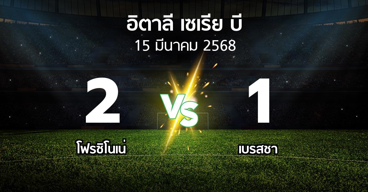 ผลบอล : โฟรซิโนเน่ vs เบรสชา (อิตาลี-เซเรีย-บี 2024-2025)