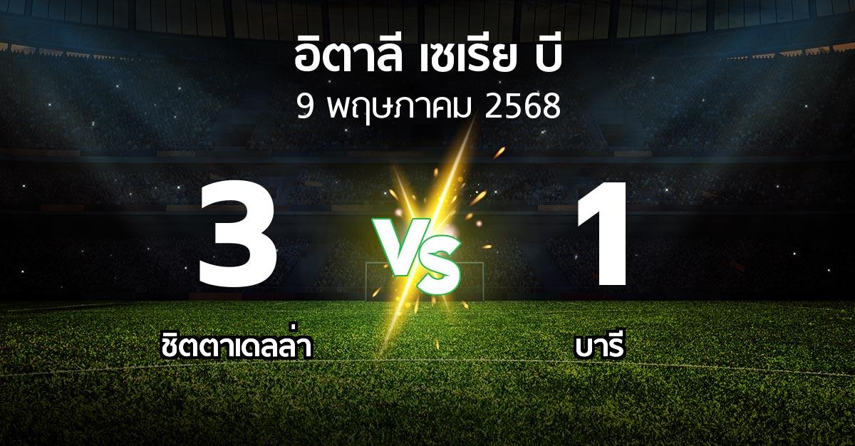 ผลบอล : ชิตตาเดลล่า vs บารี (อิตาลี-เซเรีย-บี 2024-2025)