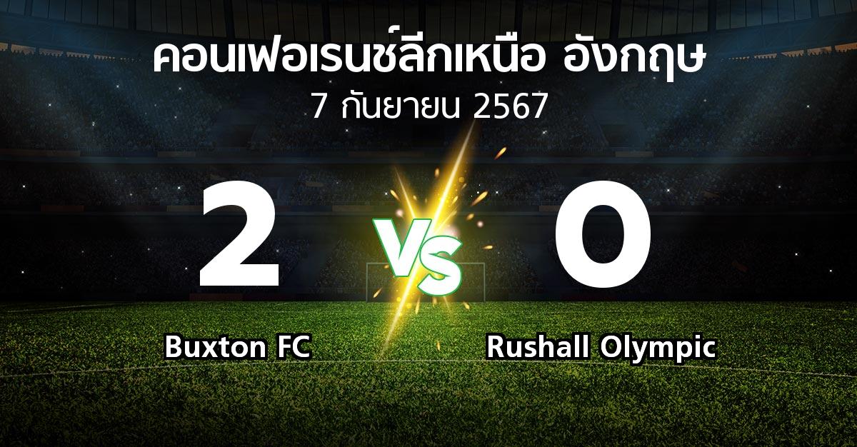 ผลบอล : Buxton FC vs Rushall Olympic (คอนเฟอเรนช์ลีกเหนืออังกฤษ 2024-2025)