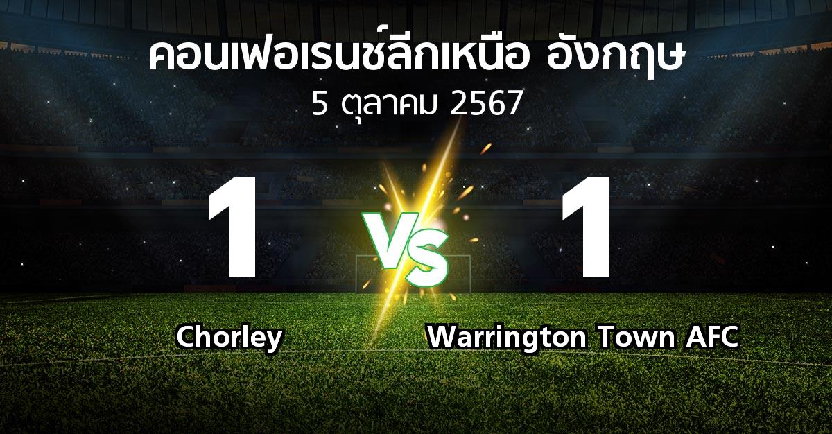 ผลบอล : Chorley vs Warrington Town AFC (คอนเฟอเรนช์ลีกเหนืออังกฤษ 2024-2025)