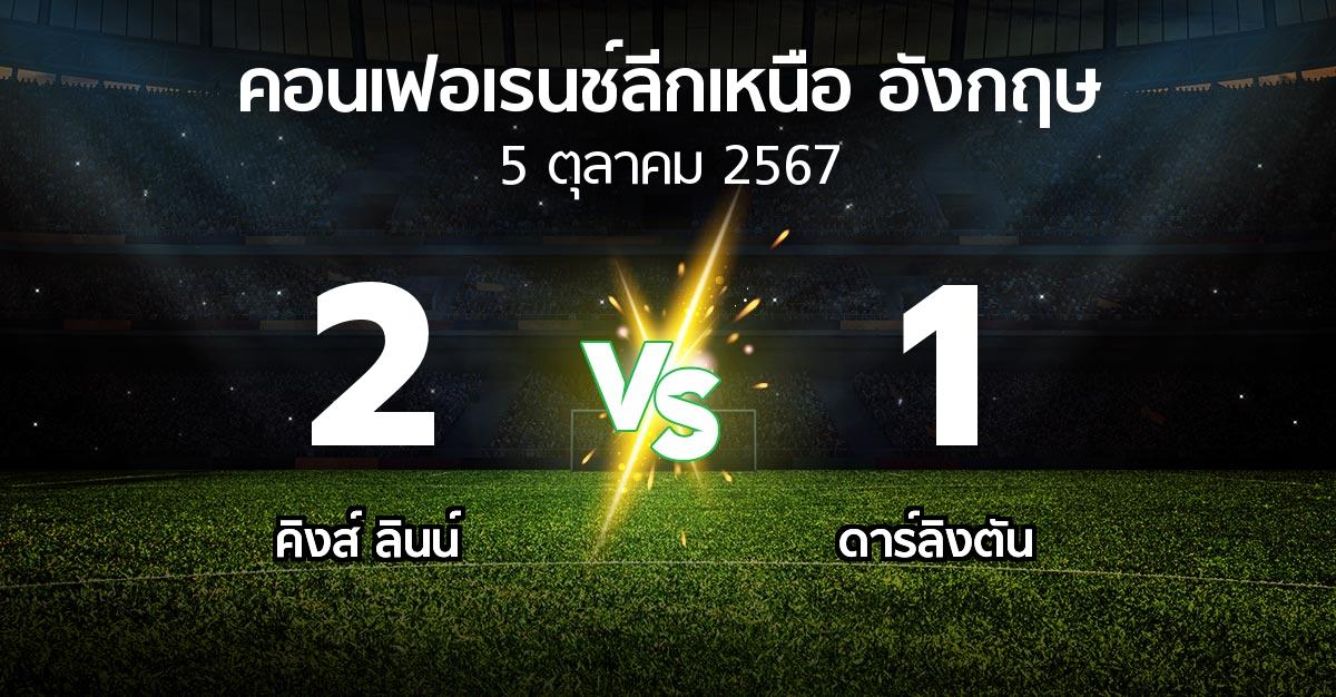 ผลบอล : คิงส์ ลินน์ vs ดาร์ลิงตัน (คอนเฟอเรนช์ลีกเหนืออังกฤษ 2024-2025)