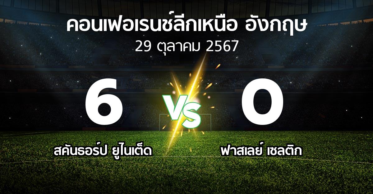 ผลบอล : สคันธอร์ป ยูไนเต็ด vs ฟาสเลย์ เซลติก (คอนเฟอเรนช์ลีกเหนืออังกฤษ 2024-2025)