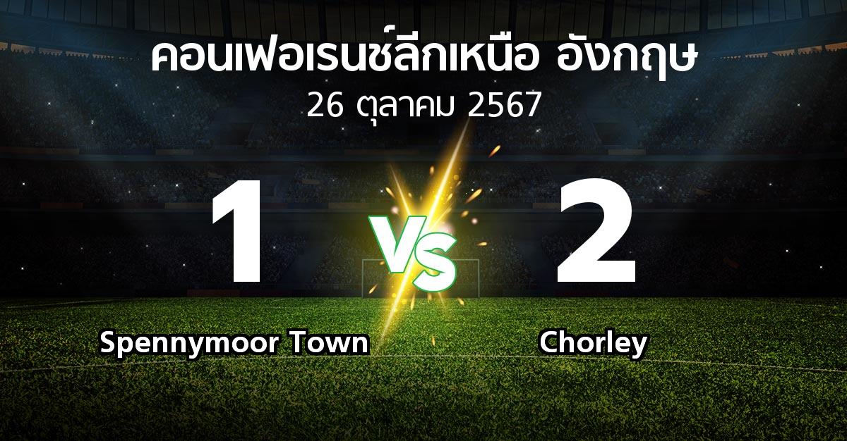 ผลบอล : Spennymoor Town vs Chorley (คอนเฟอเรนช์ลีกเหนืออังกฤษ 2024-2025)