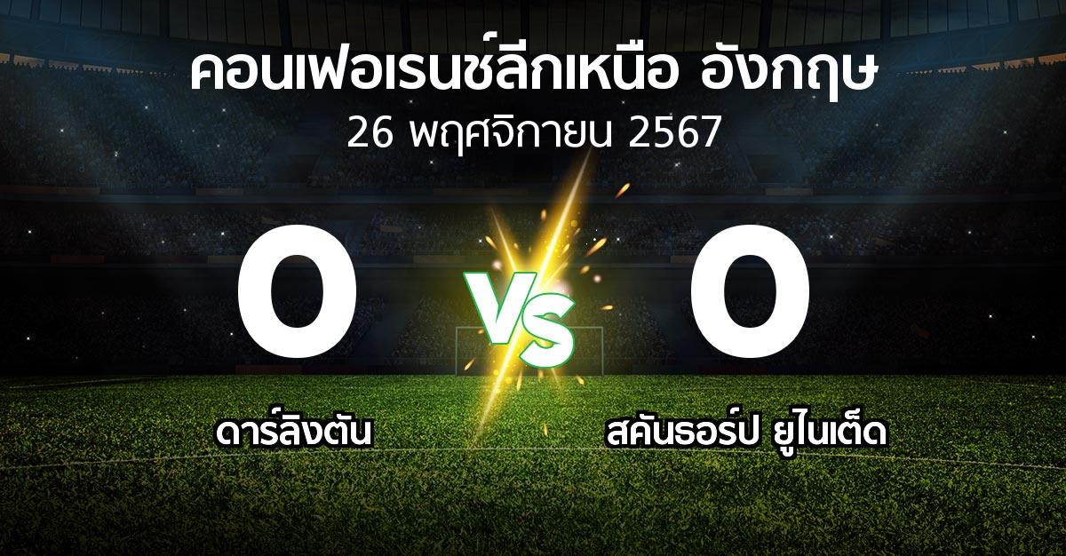 ผลบอล : ดาร์ลิงตัน vs สคันธอร์ป ยูไนเต็ด (คอนเฟอเรนช์ลีกเหนืออังกฤษ 2024-2025)