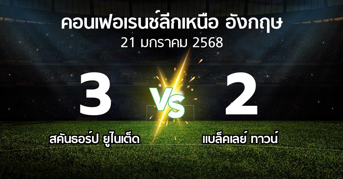 ผลบอล : สคันธอร์ป ยูไนเต็ด vs แบล็คเลย์ ทาวน์ (คอนเฟอเรนช์ลีกเหนืออังกฤษ 2024-2025)