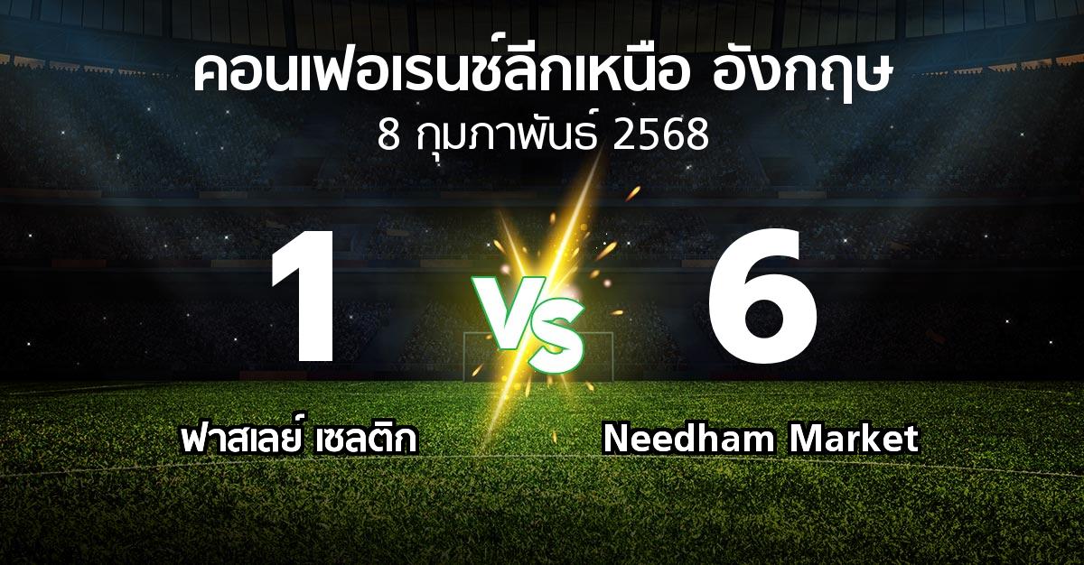 ผลบอล : ฟาสเลย์ เซลติก vs Needham Market (คอนเฟอเรนช์ลีกเหนืออังกฤษ 2024-2025)