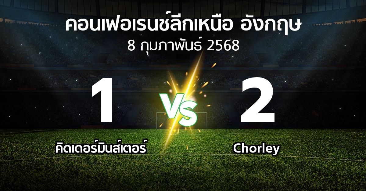 ผลบอล : คิดเดอร์มินส์เตอร์ vs Chorley (คอนเฟอเรนช์ลีกเหนืออังกฤษ 2024-2025)