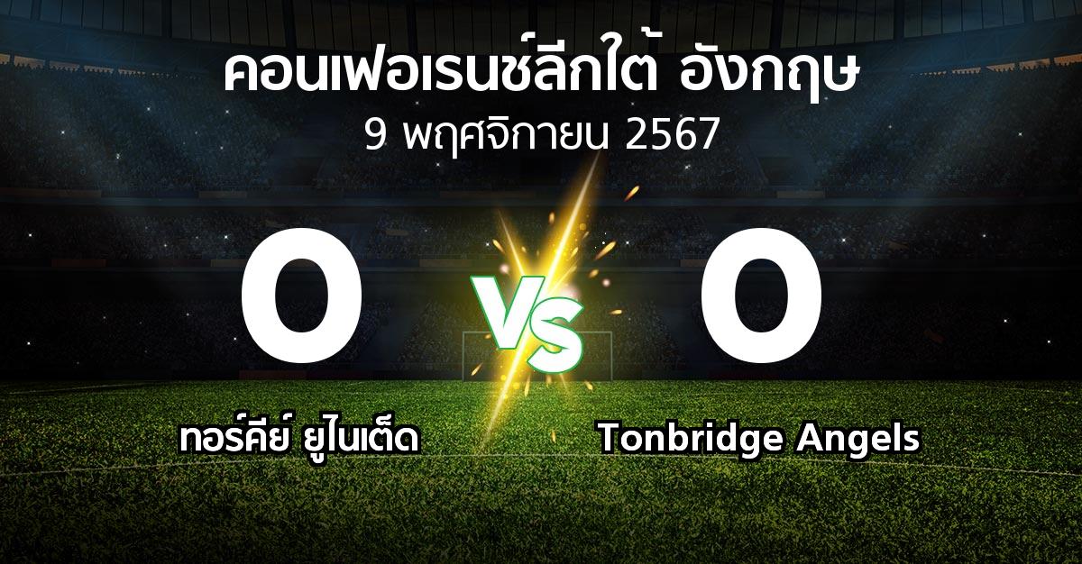 ผลบอล : ทอร์คีย์ ยูไนเต็ด vs Tonbridge Angels (คอนเฟอเรนช์ลีกใต้อังกฤษ 2024-2025)