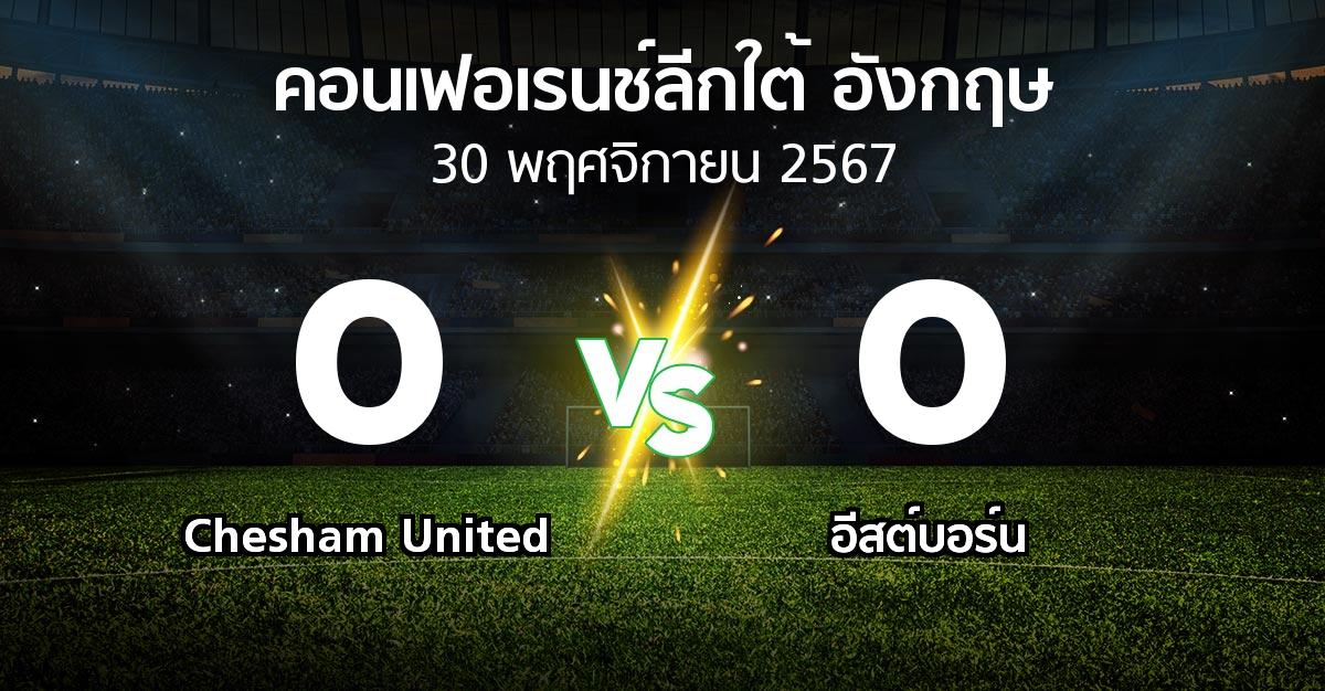 ผลบอล : Chesham United vs อีสต์บอร์น (คอนเฟอเรนช์ลีกใต้อังกฤษ 2024-2025)