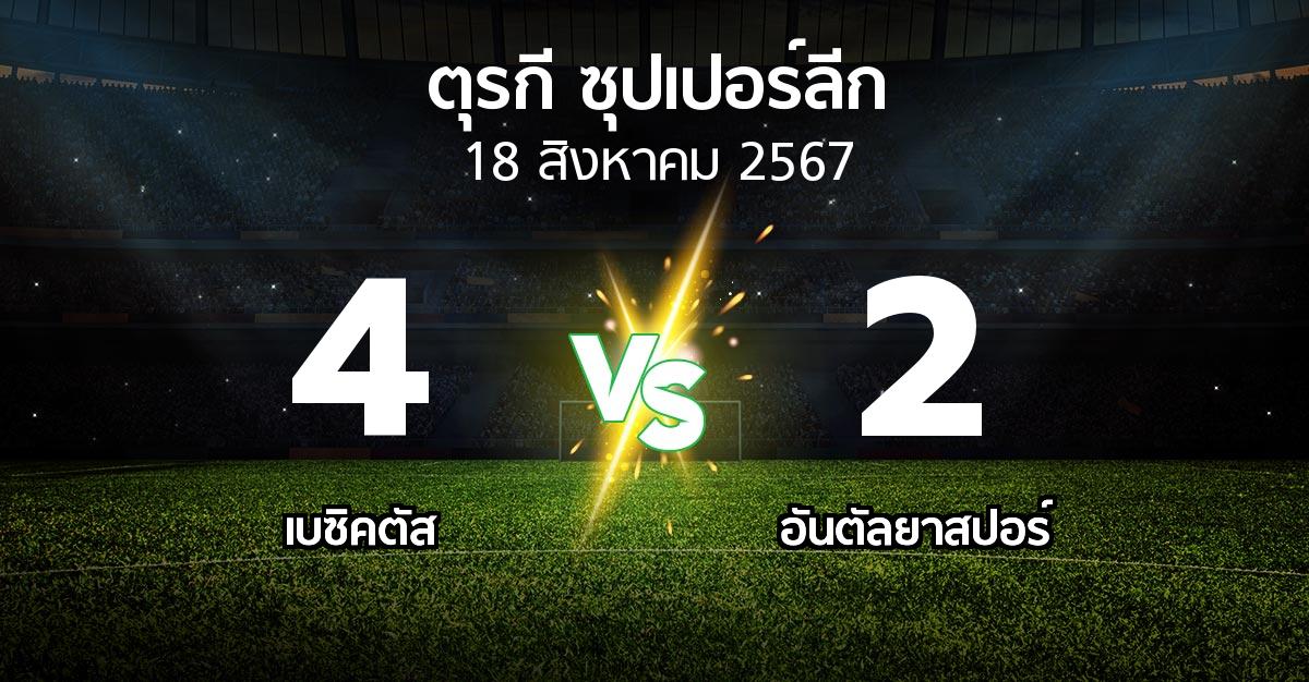 ผลบอล : เบซิคตัส vs อันตัลยา (ตุรกี-ซุปเปอร์ลีก 2024-2025)