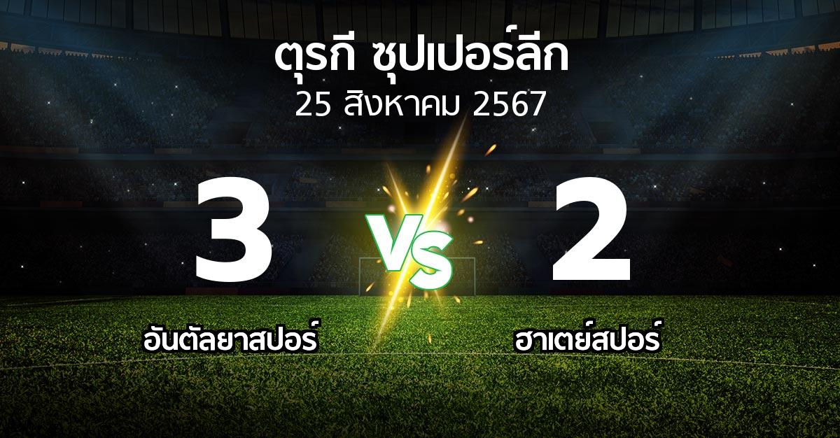 ผลบอล : อันตัลยา vs ฮาเตย์สปอร์ (ตุรกี-ซุปเปอร์ลีก 2024-2025)