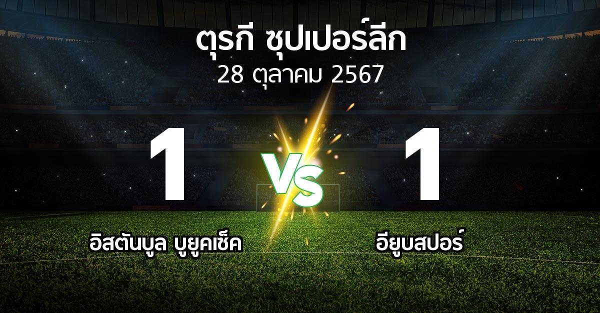 ผลบอล : อิสตันบูล บูยูคเซ็ค vs อียูบสปอร์ (ตุรกี-ซุปเปอร์ลีก 2024-2025)