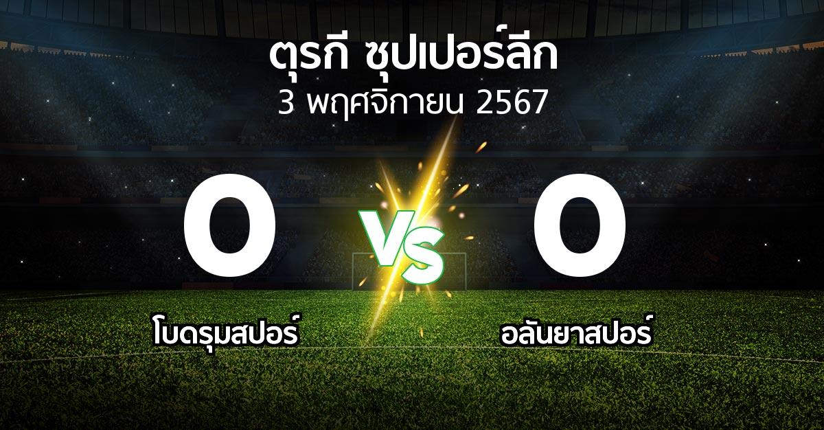 ผลบอล : โบดรุมสปอร์ vs อลันยาสปอร์ (ตุรกี-ซุปเปอร์ลีก 2024-2025)