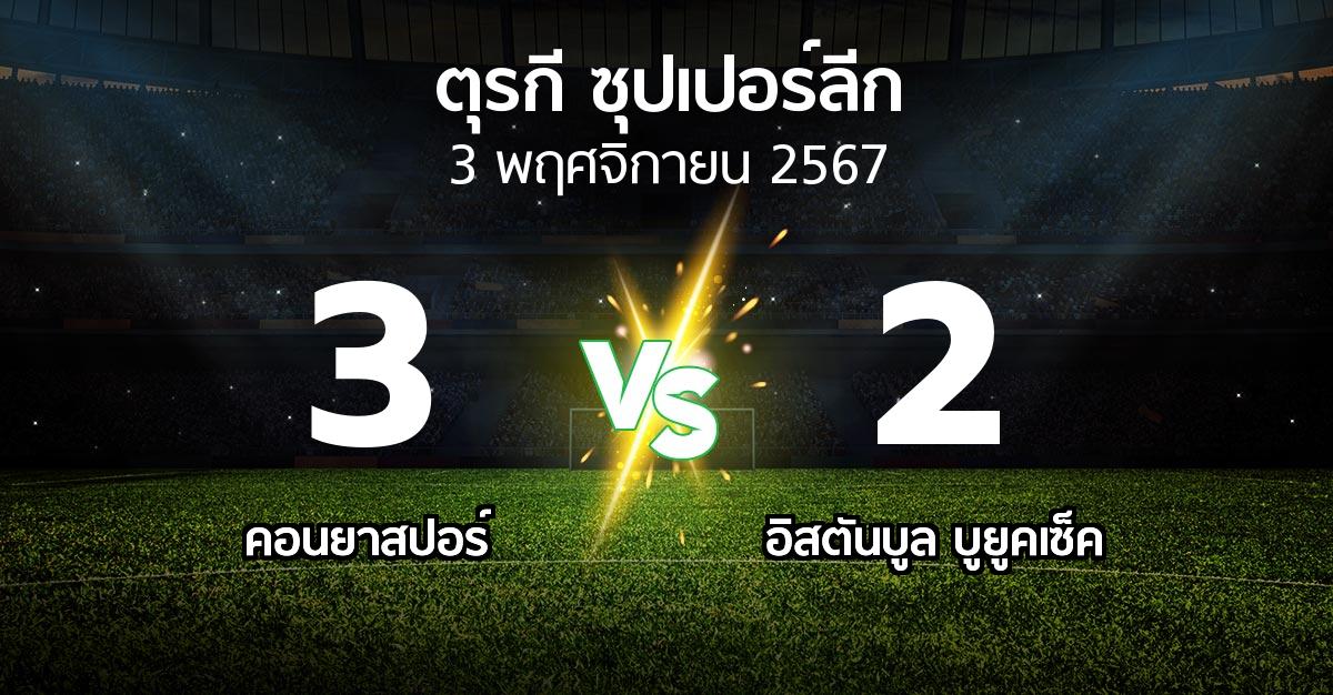 ผลบอล : คอนยาสปอร์ vs อิสตันบูล บูยูคเซ็ค (ตุรกี-ซุปเปอร์ลีก 2024-2025)