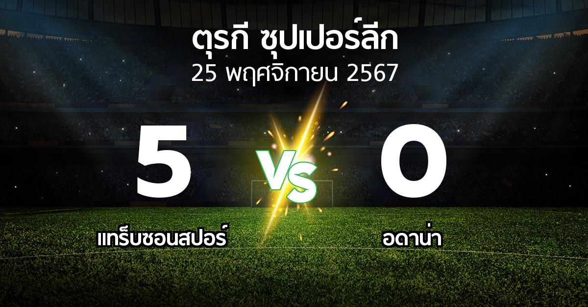 ผลบอล : แทร็บซอนสปอร์ vs Demirs (ตุรกี-ซุปเปอร์ลีก 2024-2025)