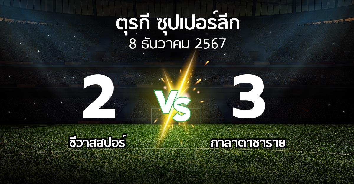 ผลบอล : Sivasp vs กาลาตาซาราย (ตุรกี-ซุปเปอร์ลีก 2024-2025)