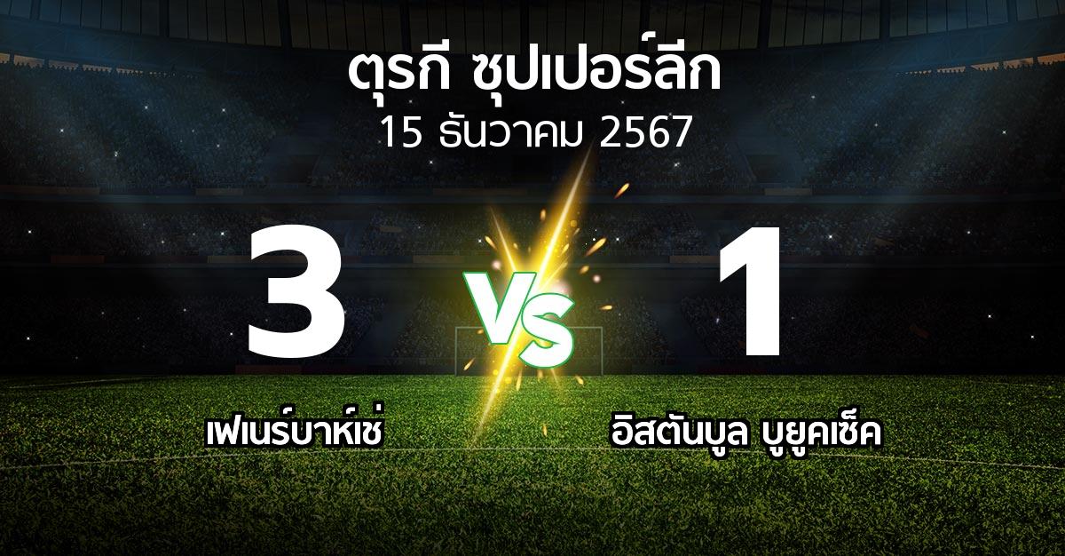 ผลบอล : เฟเนร์บาห์เช่ vs อิสตันบูล บูยูคเซ็ค (ตุรกี-ซุปเปอร์ลีก 2024-2025)