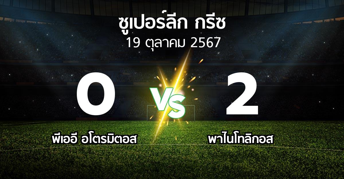 ผลบอล : พีเออี อโตรมิตอส vs พาไนโทลิกอส (ซูเปอร์ลีก-กรีซ 2024-2025)