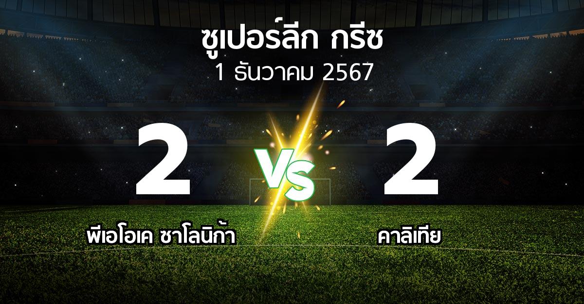 ผลบอล : ซาโลนิก้า vs คาลิเทีย (ซูเปอร์ลีก-กรีซ 2024-2025)