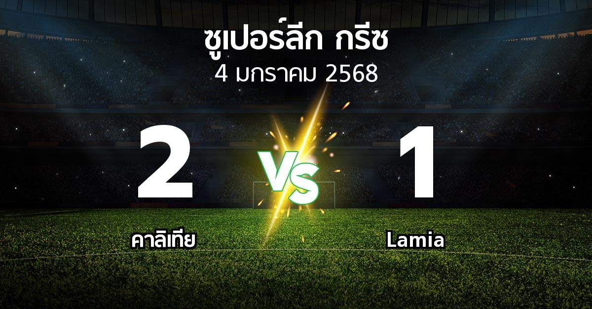 ผลบอล : คาลิเทีย vs Lamia (ซูเปอร์ลีก-กรีซ 2024-2025)