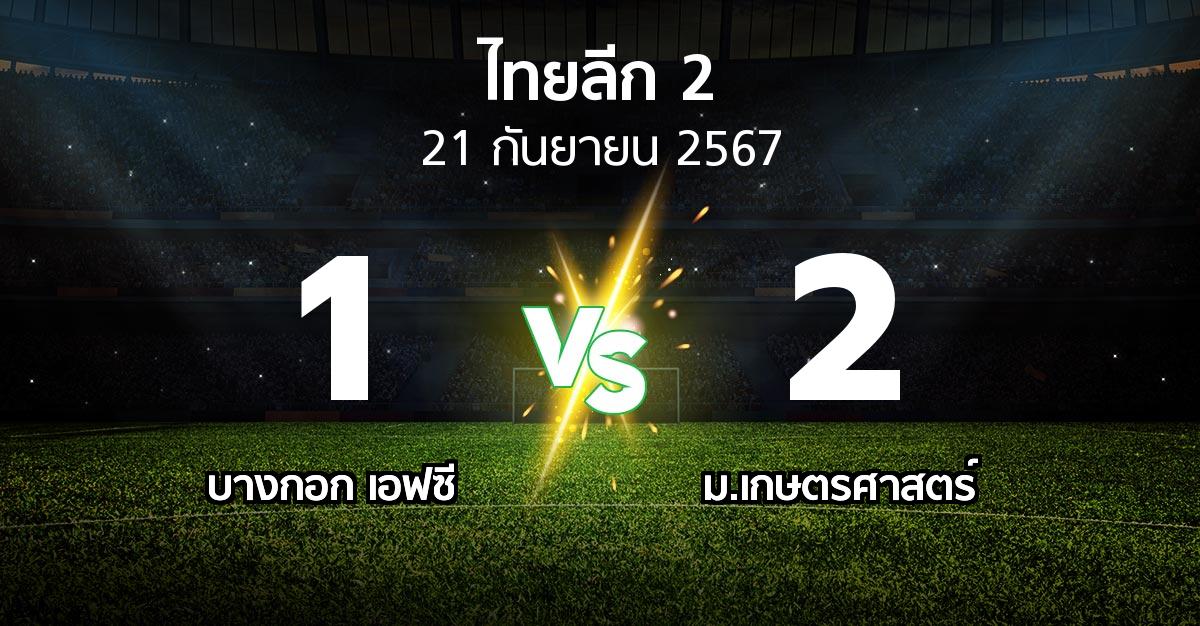 ผลบอล : บางกอก เอฟซี vs ม.เกษตรศาสตร์ (ไทยลีก 2 2024-2025)