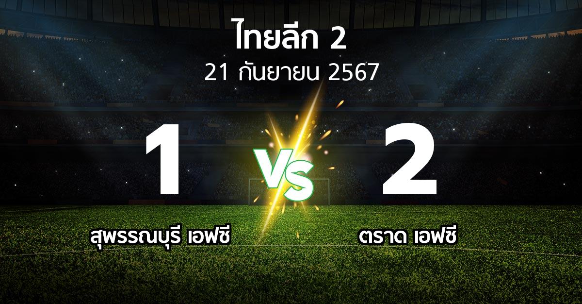 ผลบอล : สุพรรณบุรี เอฟซี vs ตราด เอฟซี (ไทยลีก 2 2024-2025)