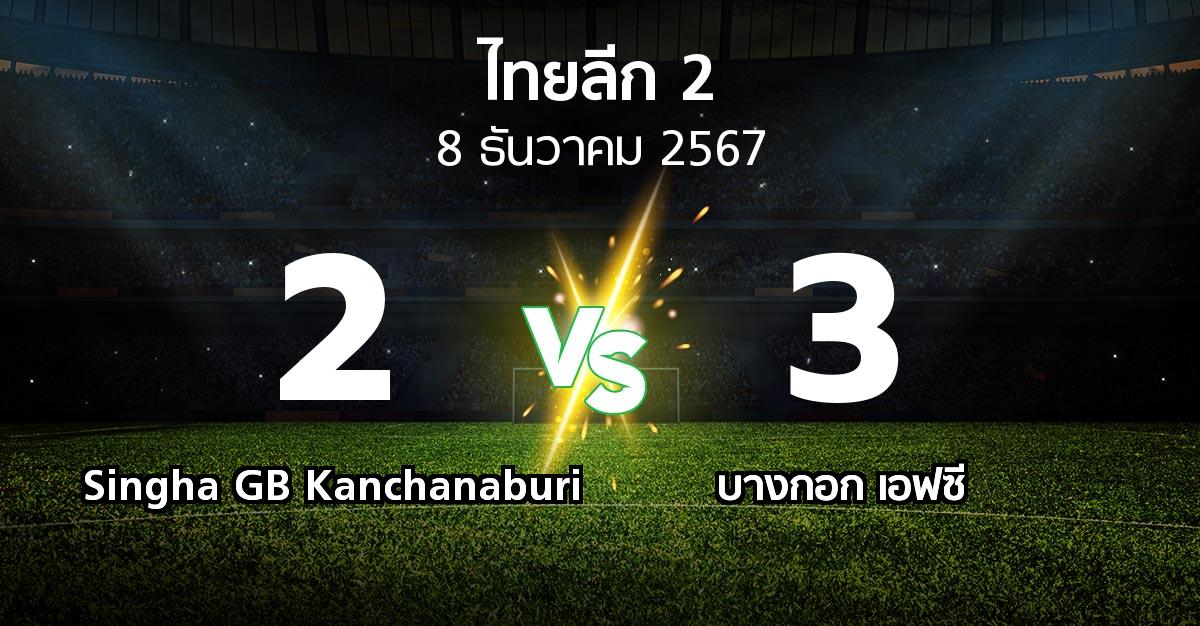 ผลบอล : Singha GB Kanchanaburi vs บางกอก เอฟซี (ไทยลีก 2 2024-2025)