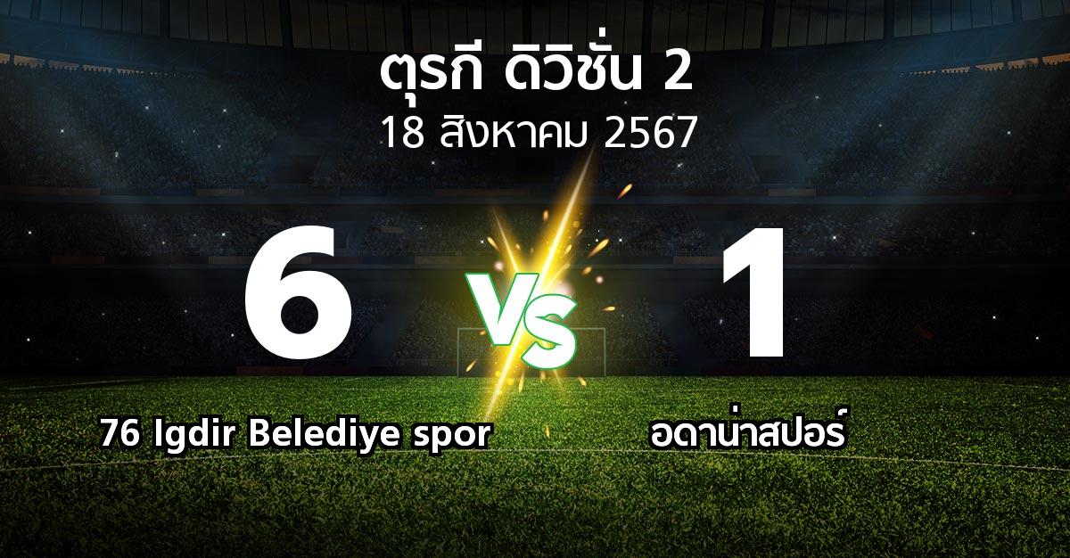 ผลบอล : 76 Igdir Belediye spor vs Adanas (ตุรกี-ดิวิชั่น-2 2024-2025)