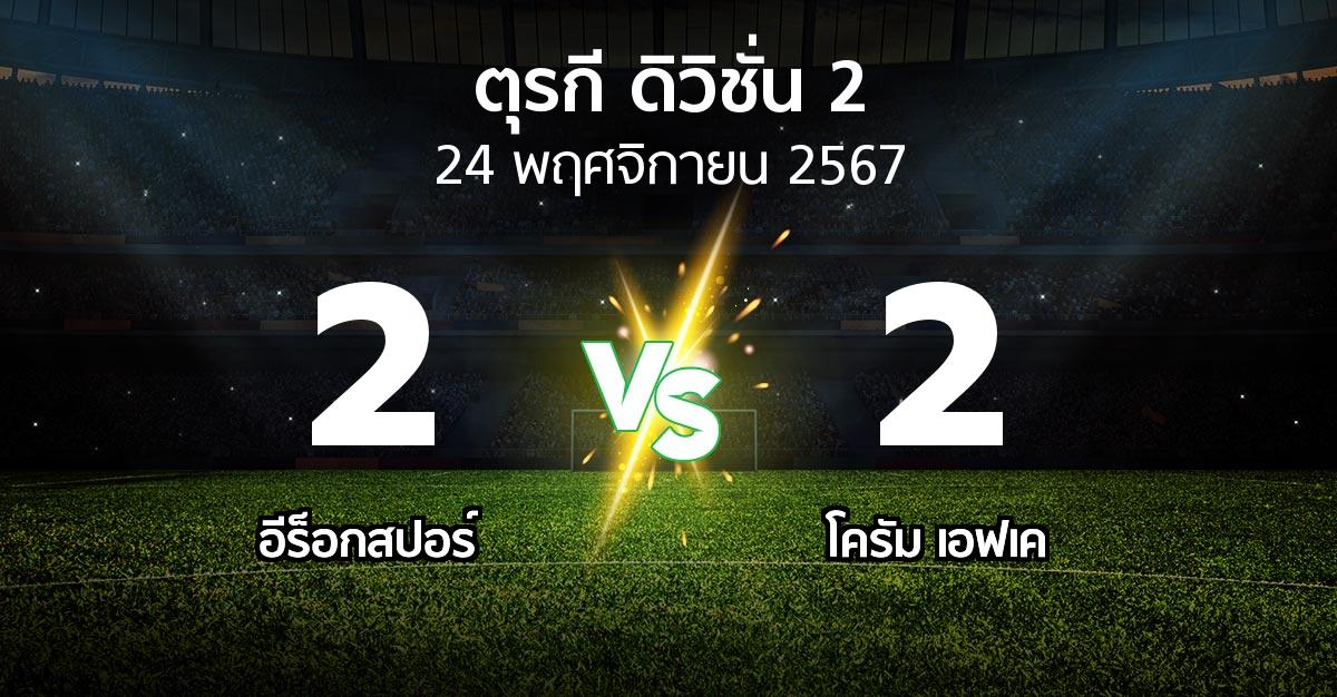 ผลบอล : อีร็อกสปอร์ vs โครัม เอฟเค (ตุรกี-ดิวิชั่น-2 2024-2025)