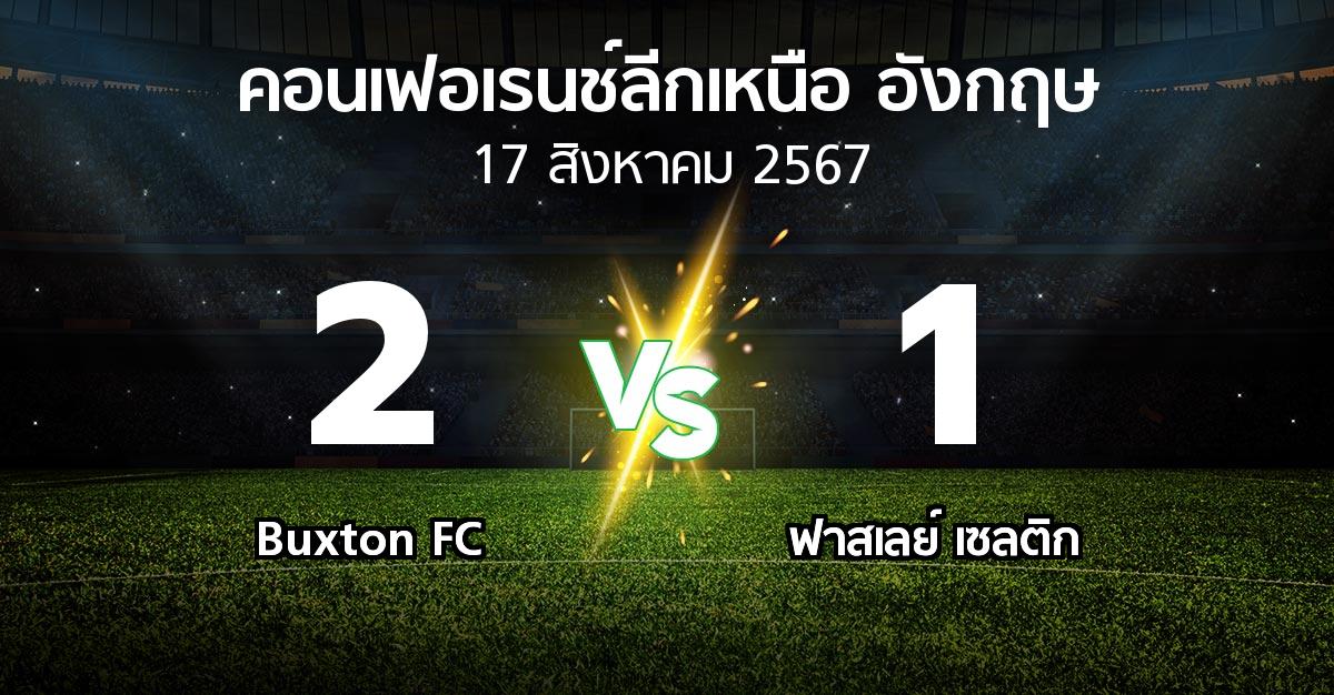 ผลบอล : Buxton FC vs ฟาสเลย์ เซลติก (คอนเฟอเรนช์ลีกเหนืออังกฤษ 2024-2025)