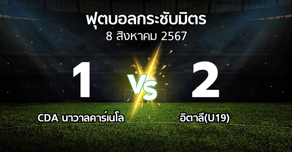 ผลบอล : CDA นาวาลคาร์เนโล vs อิตาลี(U19) (ฟุตบอลกระชับมิตร)