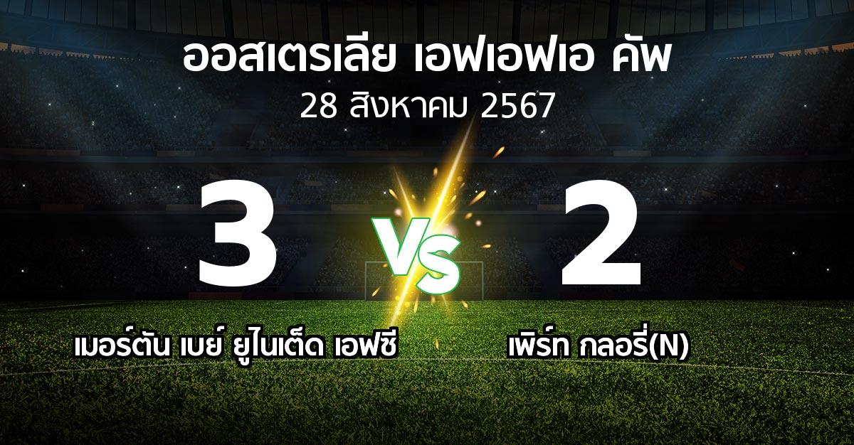 ผลบอล : เมอร์ตัน เบย์ ยูไนเต็ด เอฟซี vs เพิร์ท กลอรี่(N) (ออสเตรเลีย-เอฟเอฟเอ-คัพ 2024)