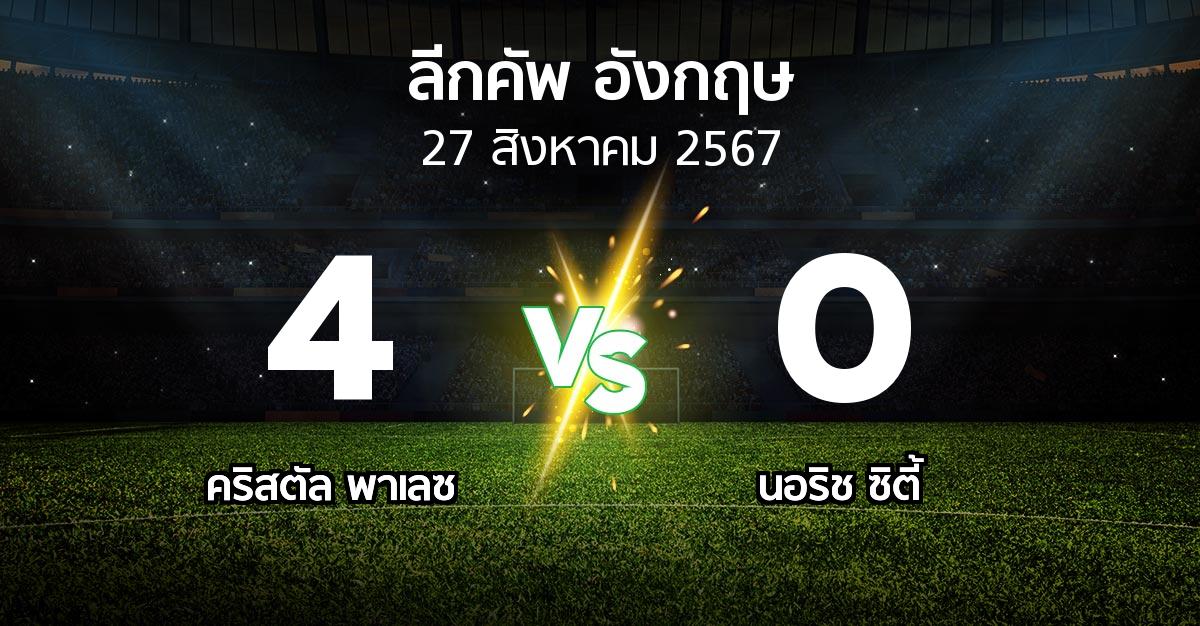 ผลบอล : คริสตัล พาเลซ vs นอริช ซิตี้ (ลีกคัพ 2024-2025)