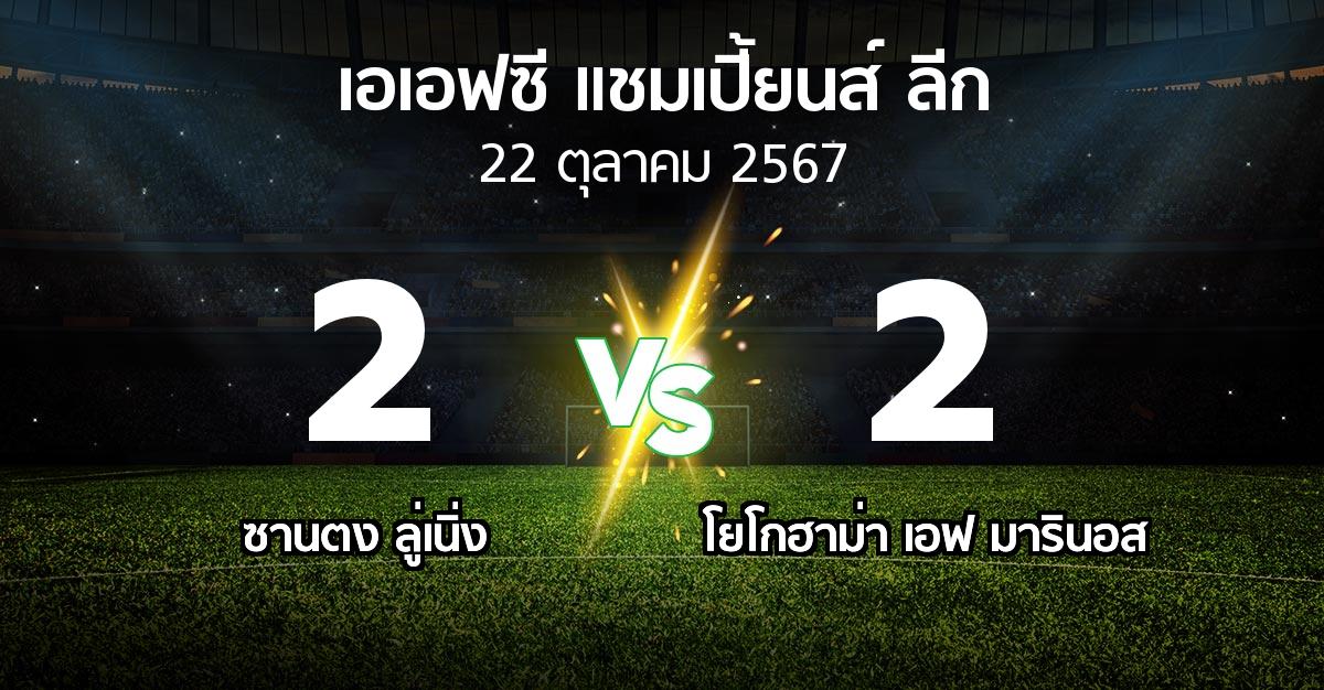 ผลบอล : ซานตง ลู่เนิ่ง vs โยโกฮาม่า เอฟ มารินอส (เอเอฟซีแชมเปี้ยนส์ลีก 2024-2025)