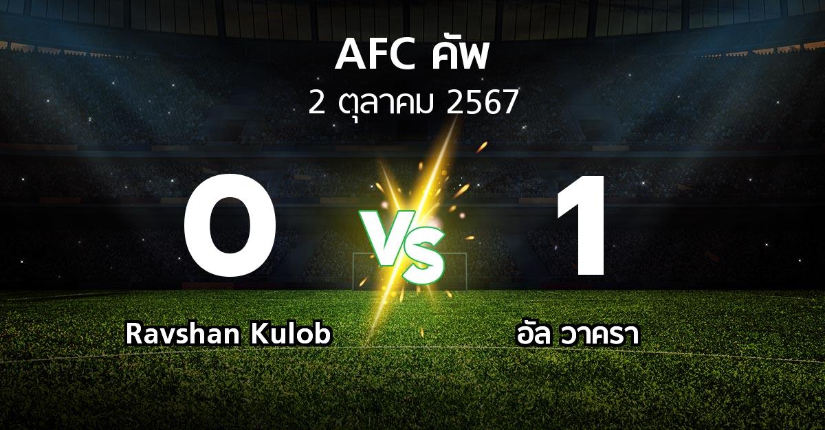 ผลบอล : Ravshan Kulob vs อัล วาครา (เอเอฟซีคัพ 2024-2025)