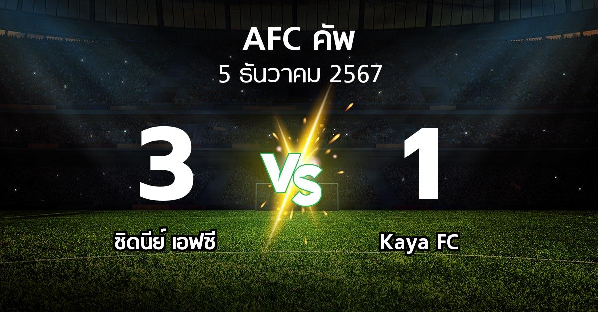 ผลบอล : ซิดนีย์ เอฟซี vs Kaya FC (เอเอฟซีคัพ 2024-2025)