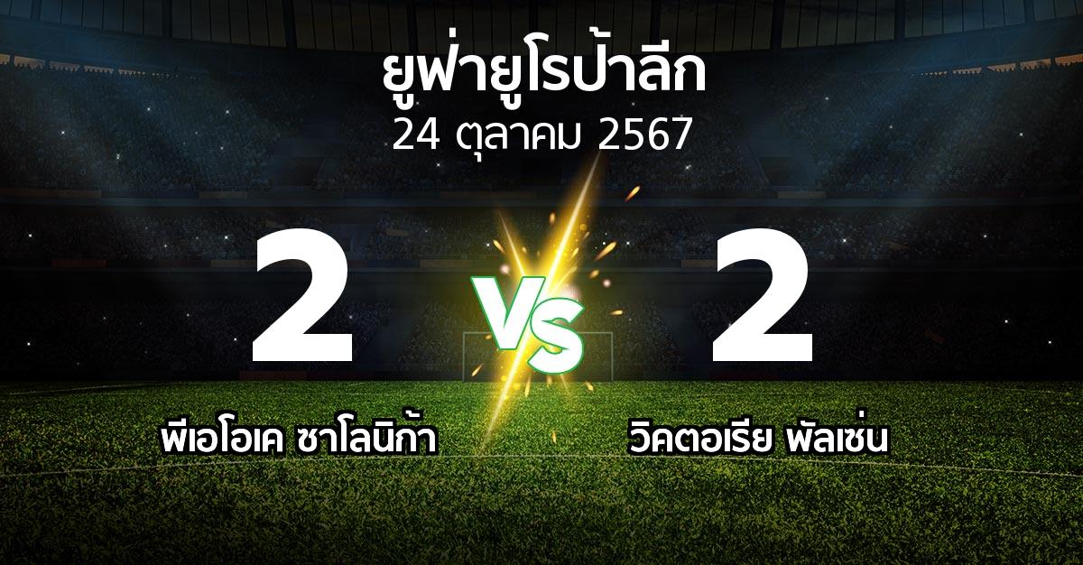 ผลบอล : ซาโลนิก้า vs พัลเซ่น (ยูฟ่า ยูโรป้าลีก 2024-2025)