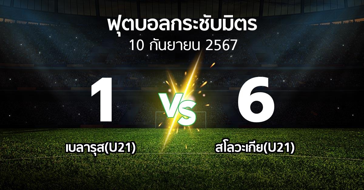 โปรแกรมบอล : เบลารุส(U21) vs สโลวะเกีย(U21) (ฟุตบอลกระชับมิตร)